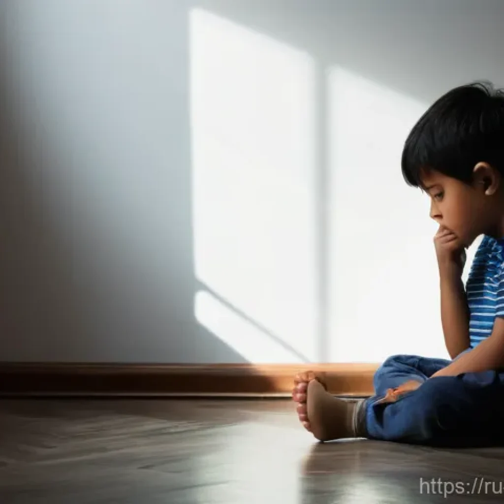 알콜 중독 자녀에 미치는 영향 - **Prompt 1: Invisible Scars of Childhood**
    A lone, fully clothed child, approximately 8 years ol...